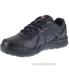 Reebok Work Men's Black Leather Work Shoes Metguard St Sr