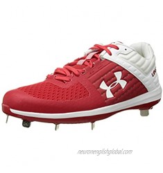 Under Armour Men's Yard Low ST Baseball Shoe  Red (601)/White  11.5