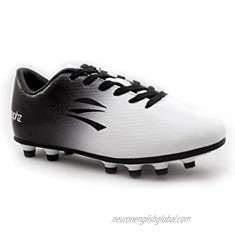 zephz Wide Traxx White/Black Soccer Cleat Adult