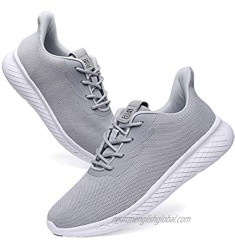 55 Mens Walking Tennis Shoes Lightweight Lace Up Athletic Running Sneakers