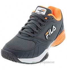 Fila Men`s Volley Zone Pickleball Shoes Dark Shadow and White
