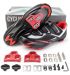 OutdoorMaster Men's Road Cycling Riding Shoes Peloton Bike Shoes with 2 Compatible Cleat Look Delta&Shimano SPD/Look X-Track Riding Shoe Indoor/Outdoor for Mens & Womens