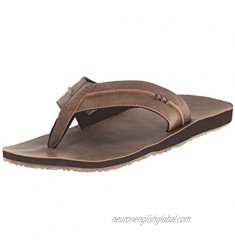 Reef Men's Sandals Marbea SL | Vegan Leather Flip Flops for Men Tan 14