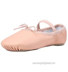Linodes Leather Ballet Shoes/Ballet Slippers/Dance Shoes (Toddler/Little/Big Kid/Women)