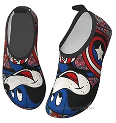 Mickey Mouse Kids Water Sports Shoes Lightweight Barefoot Non-Slip Aqua Socks Beach Swimming Surf Walking for Boys Girls