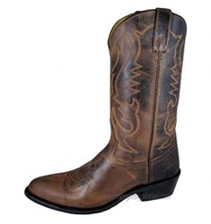 Smoky Children's Kid's Floralie Leather Western Cowboy Boot