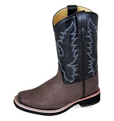 Smoky Mountain Boys Tyler Square Toe Western Cowboy Boots Brown/Black 2