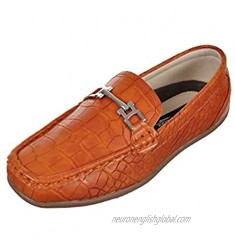 Easy Strider Boys' Faux Snakeskin Loafers