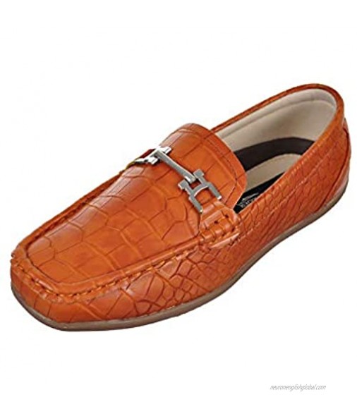 Easy Strider Boys' Faux Snakeskin Loafers