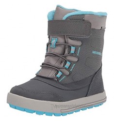 Merrell Snow Storm Waterproof Boot Grey/Turquoise 11 US Unisex Big Kid