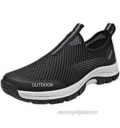 GJSYRH Sneakers for Men Mesh Casual Running Shoes Slip-On Mountaineering Soft Bottom Sport Shoes
