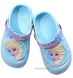 Disney Frozen Elsa Clogs Slip on Water Shoes Casual Summer for Girls Toddlers Kids Children