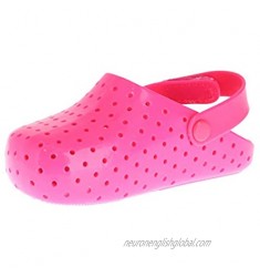 Melissa Girls Mini Furadinha Babouche Clog  Bright Pink  Size 7