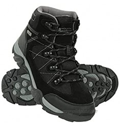 Mountain Warehouse Rapid Kids Waterproof Boots - for Girls & Boys Black Kids Shoe Size 4 US