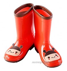 Hugmii Toddler Kids Boys Girls Waterproof Lightweight Anti-Slippery Rubber Animal Rain Boots