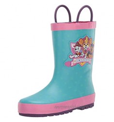 Western Chief Kids unisex-child Paw Patrol Printed Waterproof Rain Boot With Easy Pull on Handles