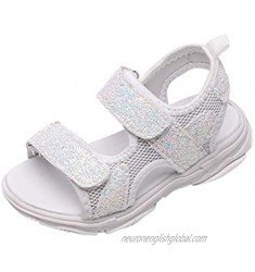 Girls Sandals Glitter Sport Open Toe Summer Sandals Sport Sneakers Soft Soles Shoes Holiday Beach Shoes