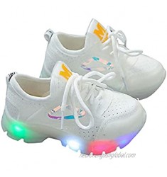Kids Mesh Light Reflection Sneaker LED Luminous Boy Girl Sneakers Children LED Light Sport Shoes Reflective Carnival Fashion Party Shoes Casual Colorful Running Walking Shoes 15 Months-7 Years
