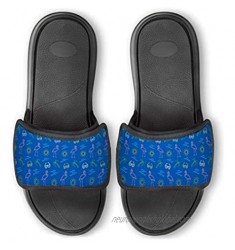Repwell Slide Sandals | Tropical Summer Icons Pattern