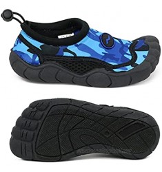 NORTY Footwear Children Unisex Boys and Girls Slip on Aqua Socks Pool Beach Water Shoes with Molded Toes