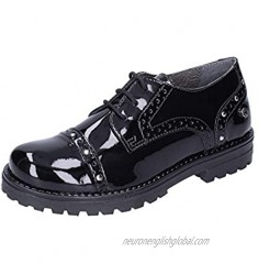 Melania Oxford-Flats Baby-Girls Patent-Leather Black