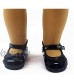 Resilient Girl: Black Patent Leather Shoes w/Strap (Velcro) 18in Doll fits The 18inch Doll. This Will Make Every Child Dressing up Their Doll Happy
