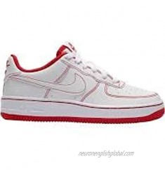 Nike Little Kids AIR Force 1 Stitch White RED DC9672B 100
