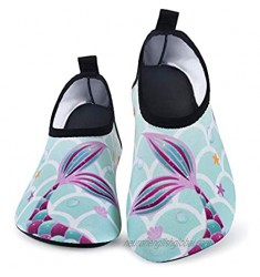 AMZTM Kids Water Shoes - Girl Mermaid Non-Slip Swim Barefoot Beach Aqua Socks