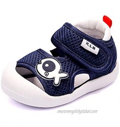 Aiminila Toddler Boys Girls Prewalkers Breathable Mesh Athletic Sandals New-Walkers Walking Shoes