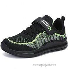 RUMPRA Kids Walking Shoes Boys Girls Breathable Knit Sneakers Casual Lightweight Athletic Running Tennis Sports Shoes