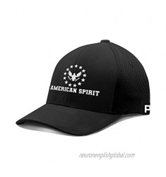 Printed Kicks American Spirit 13 Stars Eagle Flexfit Hat USA Patriotic American Baseball Cap