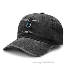 HHIJ Sarcastic Comment Loading Adult Cowboy Hat Outdoor Activities Cowboy Hat Trucker Cowboy Hat Retro Adjustable Black