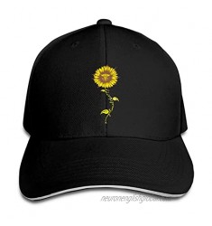 Zusolf Sunflower Occupational Therapy Nurse Hat Funny Neutral Printing Truck Driver Cap Cowboy Hat Adjustable Skullcap Dad Hat for Men and Women Black
