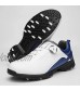 RTY Men's Waterproof Golf Shoes Women's Deodorant Golf Shoes Breathable Leather Sneakers White 41