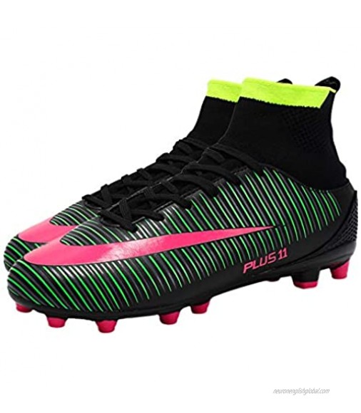 iFANS Men's Athletic Outdoor/Indoor Comfortable Football Shoes Cleats Soccer Sneaker Shoes